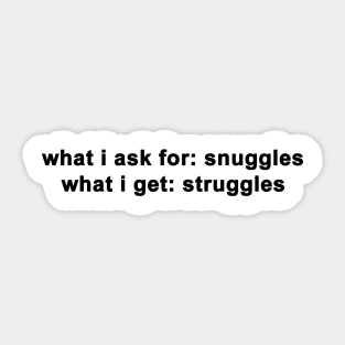 snuggles Sticker